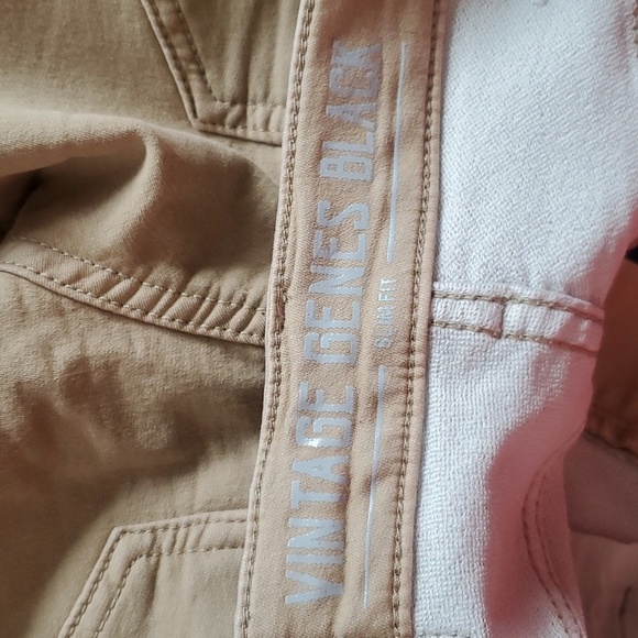 VGB vintage genes Black Tan Color slim, straight, fit, Jeans pants size 28W 30L - Picture 8 of 9